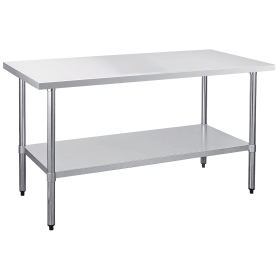 30" x 60" 18-Gauge Stainless Steel Commercial Work Table