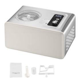 Automatic Ice Cream Maker with Built-in Compressor, 2 Quart No Pre-freezing Gelato Maker, Electric Sorbet-Maker