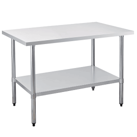 30" x 48" 18-Gauge Stainless Steel Commercial Work Table