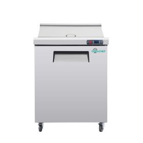 28" Coolchef Mega Top Refrigerated Sandwich Prep Table.ETL, NSF & DOE Certified. Energy Efficient