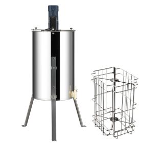 Electric Honey Extractor, 2/4 Frames Honey Spinner Extractor, Stainless Steel Beekeeping Extraction