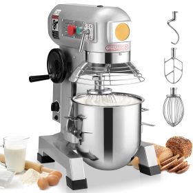 Commercial Food Mixer, 10Qt Commercial Mixer with Timing Function