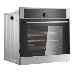 Single Wall Oven, 24" Electric Built-in Wall Oven with 16 Cooking Functions, 2.68 Cu.Ft Electric Wall Ovens with Timer