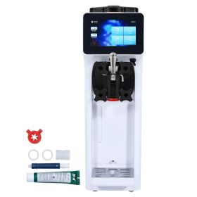 Commercial Ice Cream Machine, 10.6 QT/H Yield, 1000W Single Flavor Countertop Soft Serve Ice Cream Maker, 4L Hopper 1.6L Cylinder