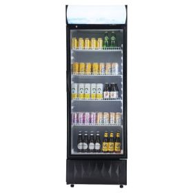 Commercial Merchandiser Refrigerator, 9.7 Cu.Ft / 275L Beverage Refrigerator Cooler Merchandiser