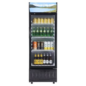 Commercial Merchandiser Refrigerator, 6.8 Cu.Ft / 195L Beverage Refrigerator Cooler Merchandiser