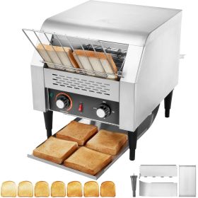 Commercial Conveyor Toaster, 300 Slices/Hour Conveyor Belt Toaster, Heavy Duty Stainless Steel Commercial Toaster Oven
