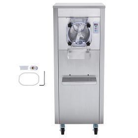 Ice Cream Maker for Commercial Use, Produces 18 Liters per Hour, 1780W, Offers Single Flavor, Equipped with Wheels, 6L Stainless Cylinder, LED Di