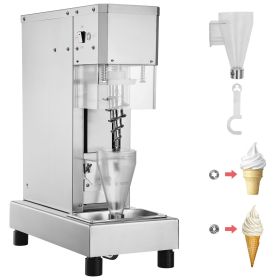 Ice Cream Blender, 750W High-Speed Ice Cream Maker Mixer Stir Machine 1740RPM, 304 Stainless Steel Ice Cream Shaker
