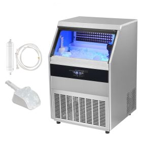 Commercial Ice Maker, 450lbs/24H, Ice Maker Machine, 160 Ice Cubes in 12-15 Minutes