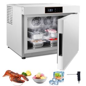 Commercial Blast Freezer, 32 L / 1.1 Cu.ft Blast Chiller with 4 1/3 Trays, Blast Chiller Freezer Chest with Cooling & Freezing Modes
