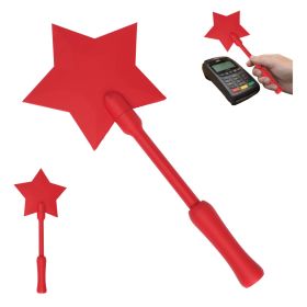 Star Magic Wand Credit Card Holder, Fantasy Star Shaped Card Display Stick, Creative Payment Assistant Wand For Events, Parties And Daily Use (Option: Red-Plastic-1PC)
