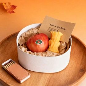 Fruit Inspired Scented Candles, Fruit Shape, Creative Design, Cute Home Accessory, Perfect For Adding A Unique Touch To Your Living Space. (Option: Apple Core Apple Red Gift Box)