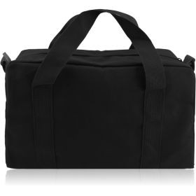 Small Tool Bag Close Top Wide Mouth Tool Organizer Bag Canvas Tool Storage Handbag Black 12 Inch (Option: Black)