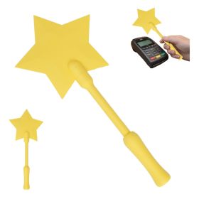 Star Magic Wand Credit Card Holder, Fantasy Star Shaped Card Display Stick, Creative Payment Assistant Wand For Events, Parties And Daily Use (Option: Yellow-Plastic-1PC)