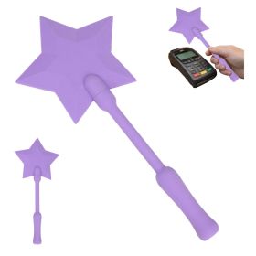 Star Magic Wand Credit Card Holder, Fantasy Star Shaped Card Display Stick, Creative Payment Assistant Wand For Events, Parties And Daily Use (Option: Purple-Plastic-1PC)