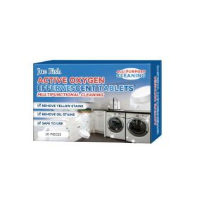 JUE FISH Multipurpose Active Oxygen Cleaning Tablets, 10 Pieces (Option: 10 Pieces)