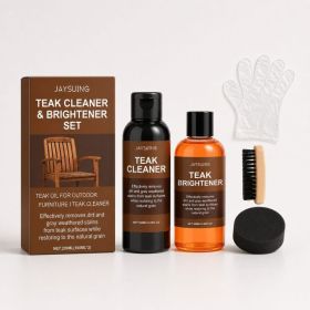 JAYSUING Teak Cleaning and Shine Kit, 1 set Kit (Option: 1 set Kit)