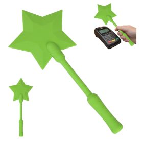Star Magic Wand Credit Card Holder, Fantasy Star Shaped Card Display Stick, Creative Payment Assistant Wand For Events, Parties And Daily Use (Option: Green-Plastic-1PC)