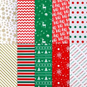 HUNDRED Sheets Christmas Paper Bulk Gift Wrapping Paper Bag (Option: MULTI)