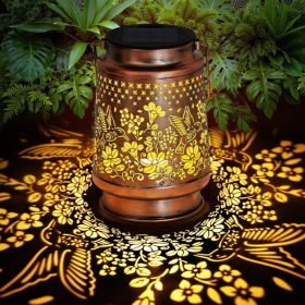 Solar Lantern Outdoor Waterproof Decorations Garden Decor, Christmas Birthday Gifts For Women, Mom, Grandma Decorative Garden (Option: Yellow)