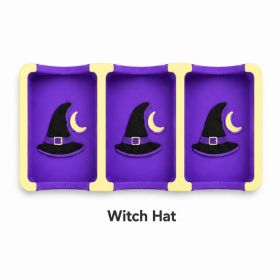 Halloween Mahjong Passing Tray, 3 Tile Holder For American Mahjong Charleston Exchange, Spooky Tile Passing Accessory (Option: Plastic-1PC-Witch Hat)