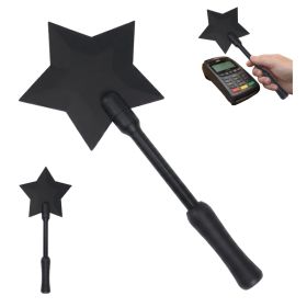Star Magic Wand Credit Card Holder, Fantasy Star Shaped Card Display Stick, Creative Payment Assistant Wand For Events, Parties And Daily Use (Option: Black-Plastic-1PC)