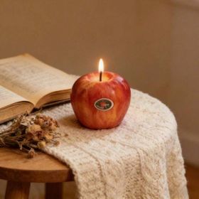 Fruit Inspired Scented Candles, Fruit Shape, Creative Design, Cute Home Accessory, Perfect For Adding A Unique Touch To Your Living Space. (Option: Completely Apple Red)