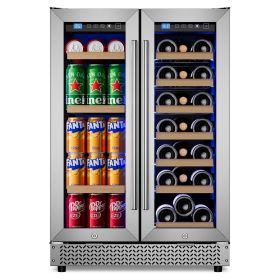 24-inch built-in dual-temperature zone wine and beverage refrigerator (JCD-116QE: JCD-116QE)