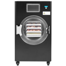 Vacuum Freeze Dryer Machine, 8.8-13.2 LBS/Batch Food Freeze Drying Machine with 4-Layer Trays, Vacuum Pump, Adjustable Timer and Temperature Cont (Color: black)