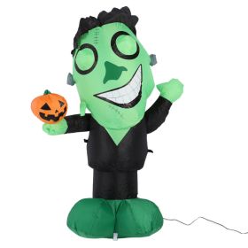 1.2M Inflatable Halloween LED Decoration - Waterproof 210T Polyester Airblown Outdoor Yard Decor With Built-in LED Lights And Powerful Blower (Option: A)
