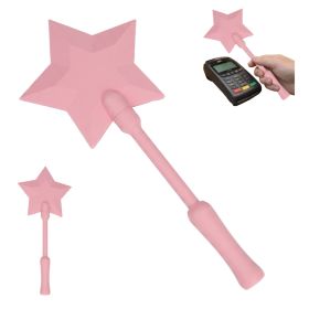 Star Magic Wand Credit Card Holder, Fantasy Star Shaped Card Display Stick, Creative Payment Assistant Wand For Events, Parties And Daily Use (Option: Pink-Plastic-1PC)