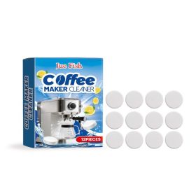 JUE FISH Coffee Machine Cleaning Tablets, 12 Pieces (Option: 12 Pieces)